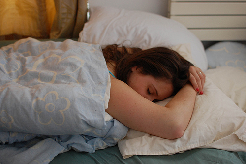 sleeping woman
